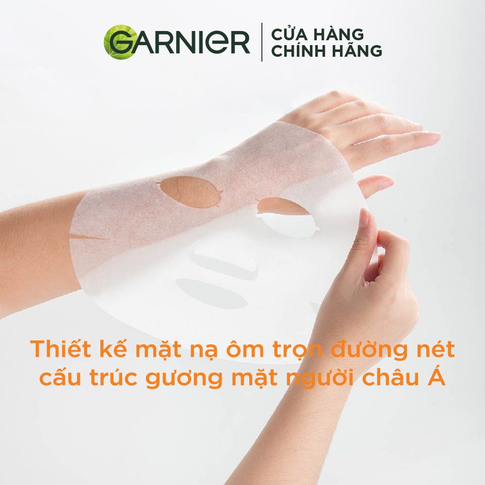 Mặt nạ tinh chất Sữa tươi & Vitamin C sáng mượt da Garnier Light Complete White Up Serum Mask 28g