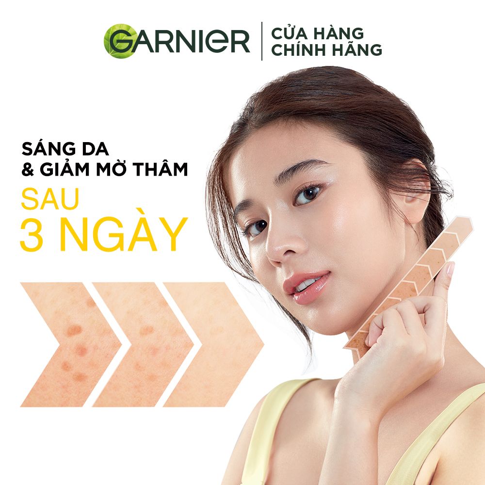 Tinh chất tăng cường sáng da mờ thâm Garnier Light Complete 30x Vitamin C Booster Serum 7.5mlX2