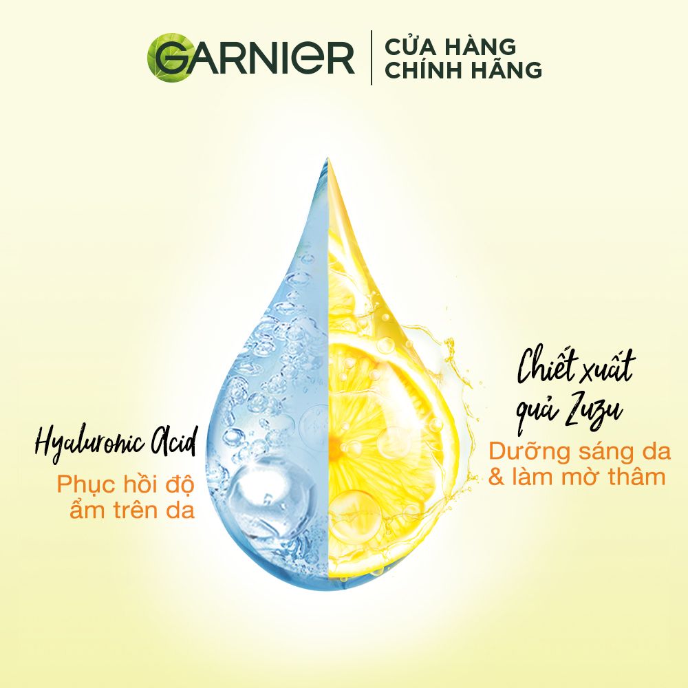 Mặt nạ tinh chất Quả Yuzu & Vitamin C sáng da tức thì Garnier Light Complete Serum Mask 28g