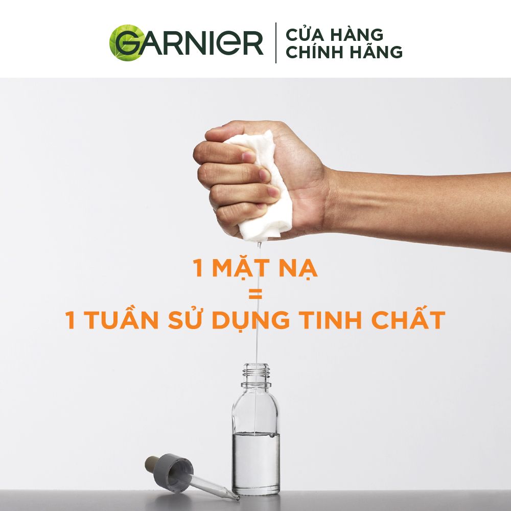 Mặt nạ tinh chất Quả Yuzu & Vitamin C sáng da tức thì Garnier Light Complete Serum Mask 28g