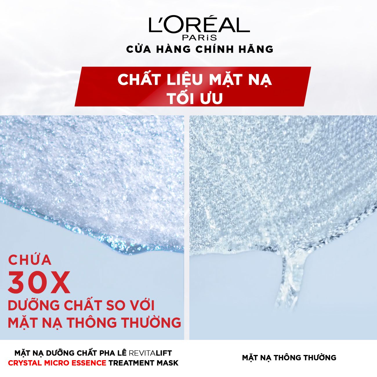 Mặt nạ dưỡng chất pha lê Revitalift Crystal Micro-Essence Treatment Mask L'Oreal Paris 25g