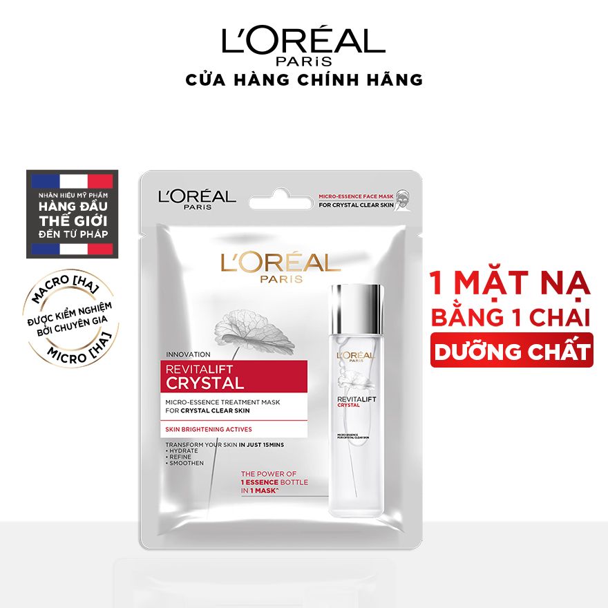 Mặt nạ dưỡng chất pha lê Revitalift Crystal Micro-Essence Treatment Mask L'Oreal Paris 25g