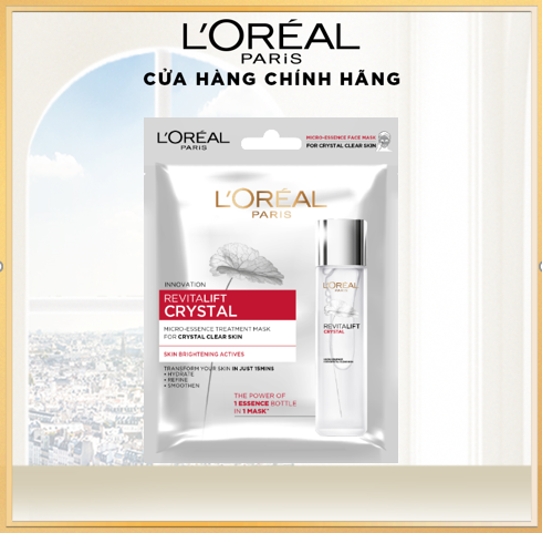 Mặt nạ dưỡng chất pha lê Revitalift Crystal Micro-Essence Treatment Mask L'Oreal Paris 25g