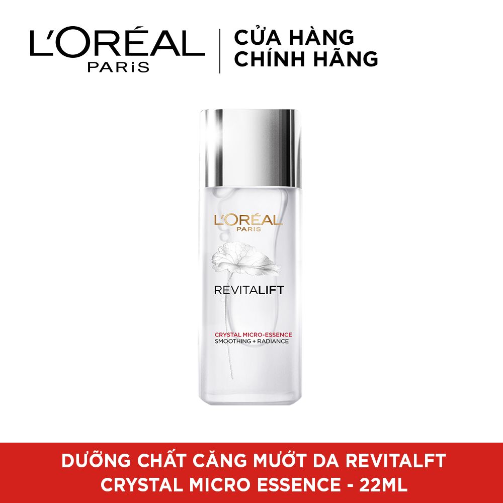Dưỡng Chất Căng Mướt Da L'Oreal Paris Crystal Micro Essence 22ml