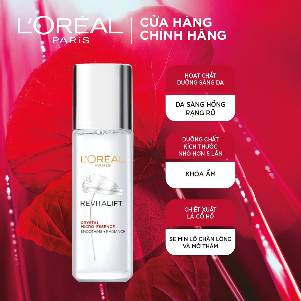 Dưỡng Chất Căng Mướt Da L'Oreal Paris Crystal Micro Essence 22ml