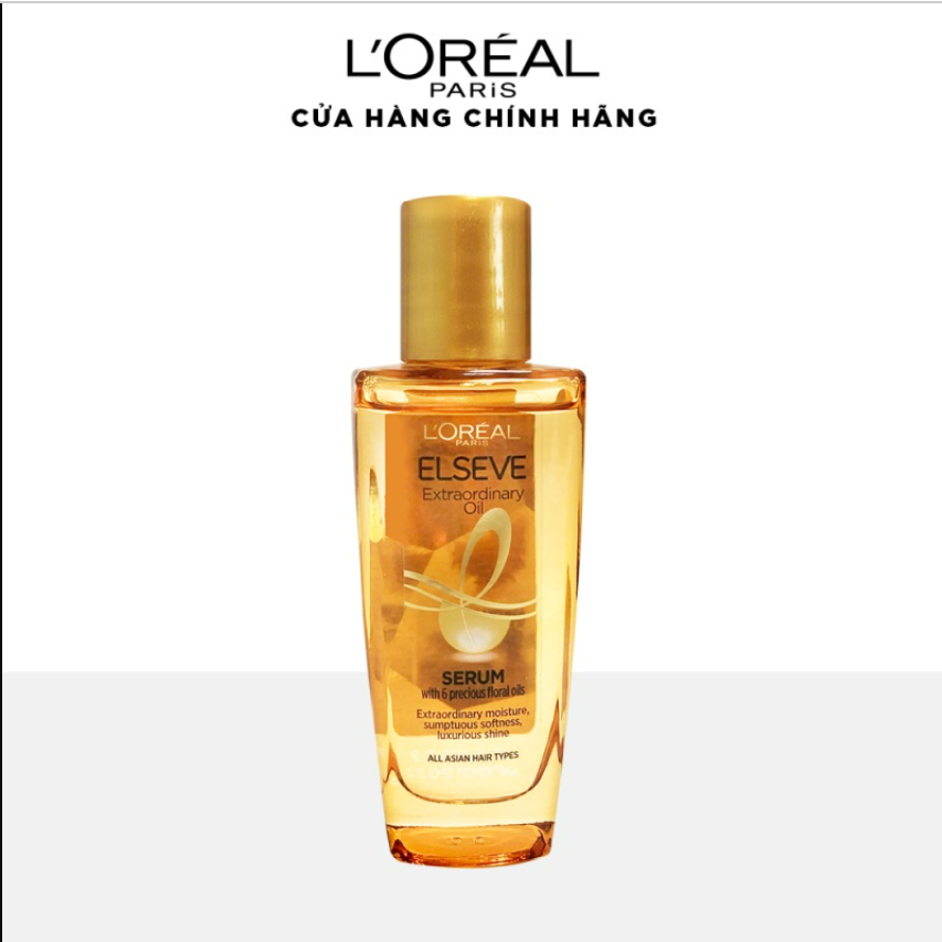 Dầu dưỡng tóc chiết xuất tinh dầu hoa tự nhiên L'Oreal Paris Elseve Extraordinary Oil Ultra Nourishing 30ml