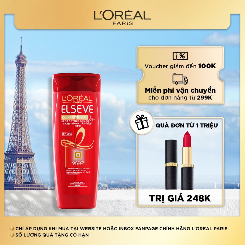 Dầu gội giữ màu tóc nhuộm L'oreal Paris Elseve Color Protect Protecting Shampoo