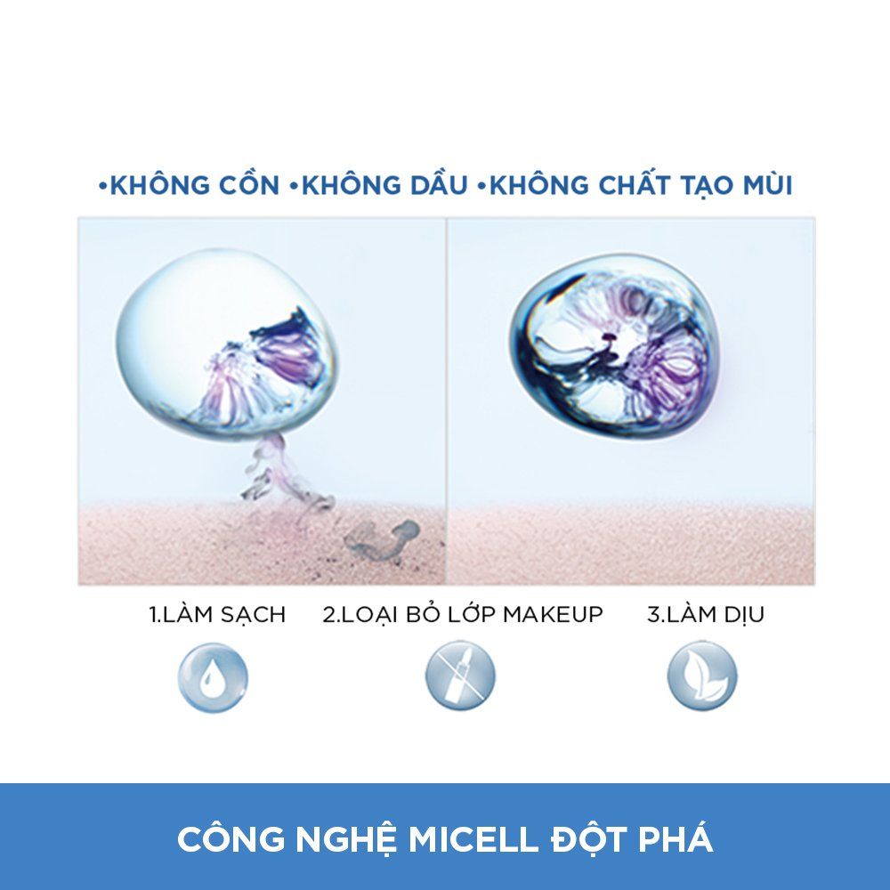 Nước tẩy trang đa năng làm sạch sâu 3-in-1 L'Oréal Paris Micellar Water 400ml - Làm mát da