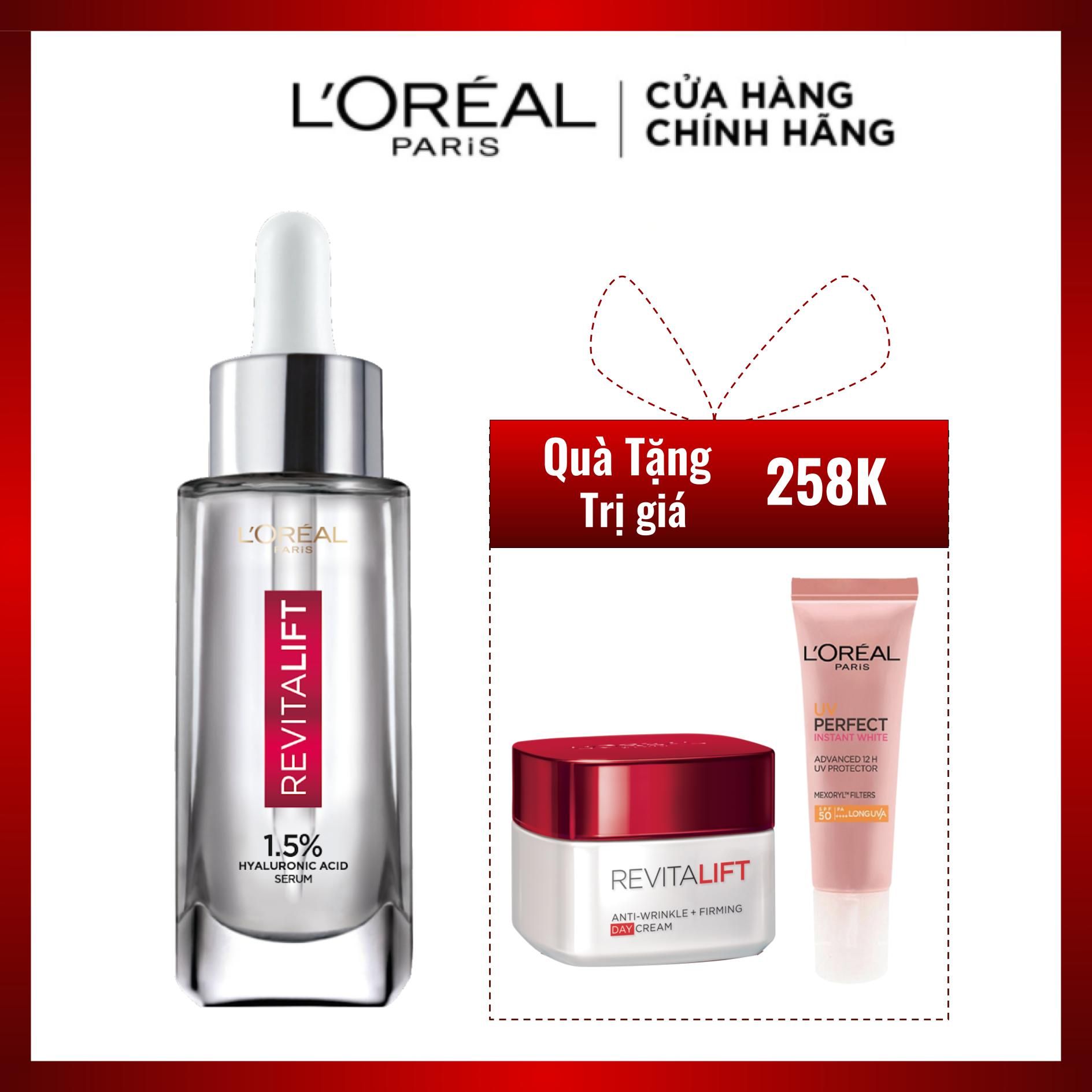 Bộ Serum Siêu Cấp Ẩm Và Sáng Da L'ORÉAL PARIS Pure Hyaluronic Acid 1.5%