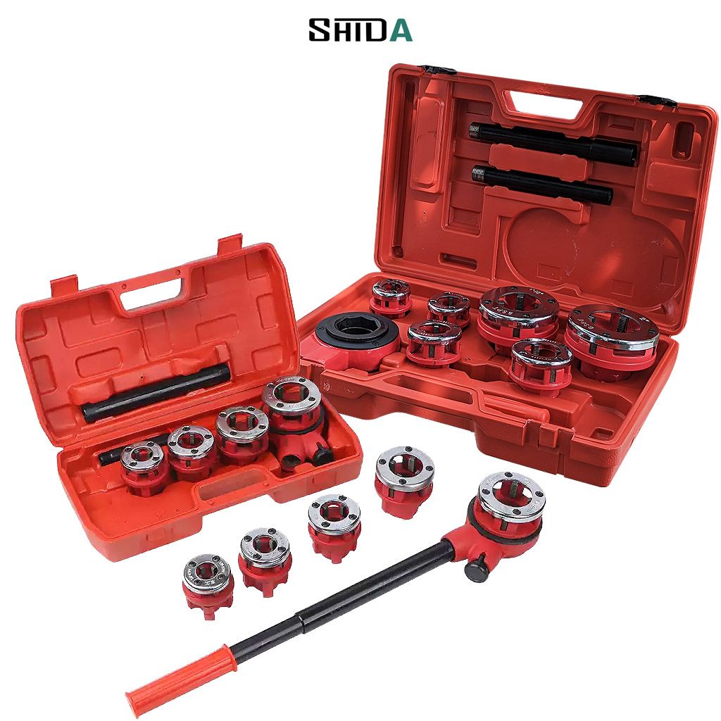 Bộ dụng cụ tiện ren ống bằng tay Shida