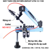 Máy taro cần khí nén Unifast ATM-12-1100 M12