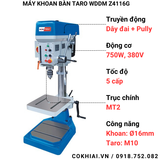 Máy khoan bàn có taro WDDM Z4116G