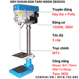 Máy khoan tự động có taro WDDM ZB5032G