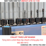 Máy taro cần khí nén Unifast ATM-12-1100 M12