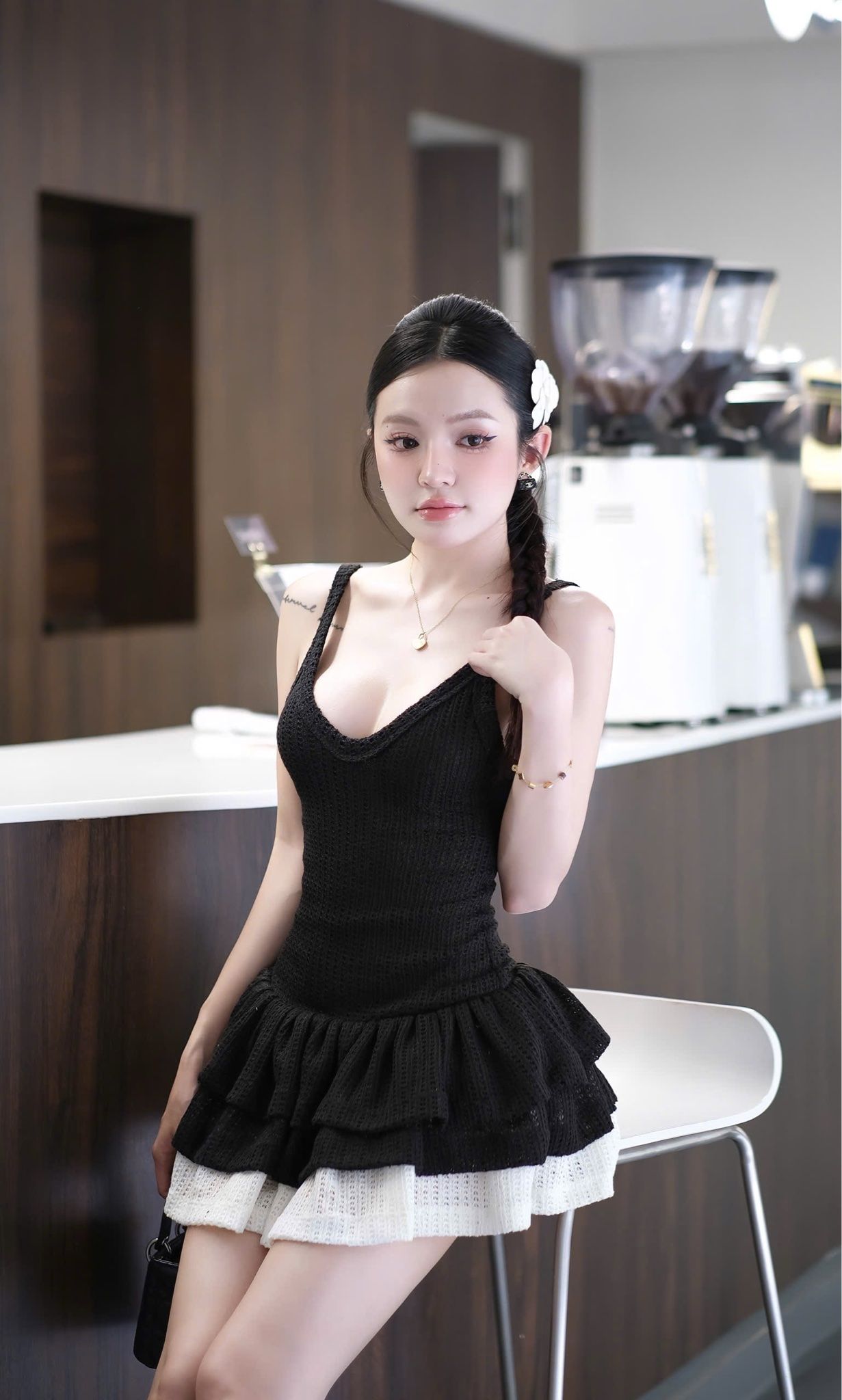 Đầm Thun Len Tầng