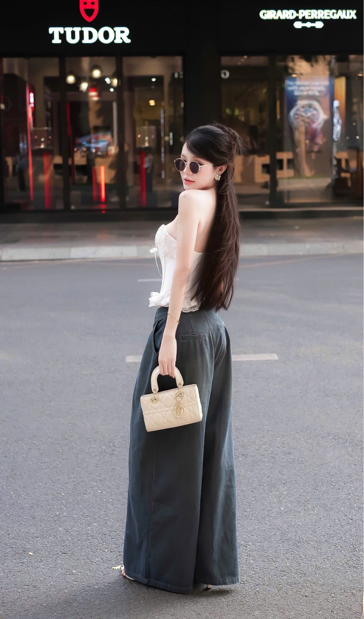 Quần Jean From Rộng Lưng Cao