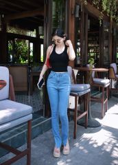 Quần Jean Skinny Slit Edge Blue