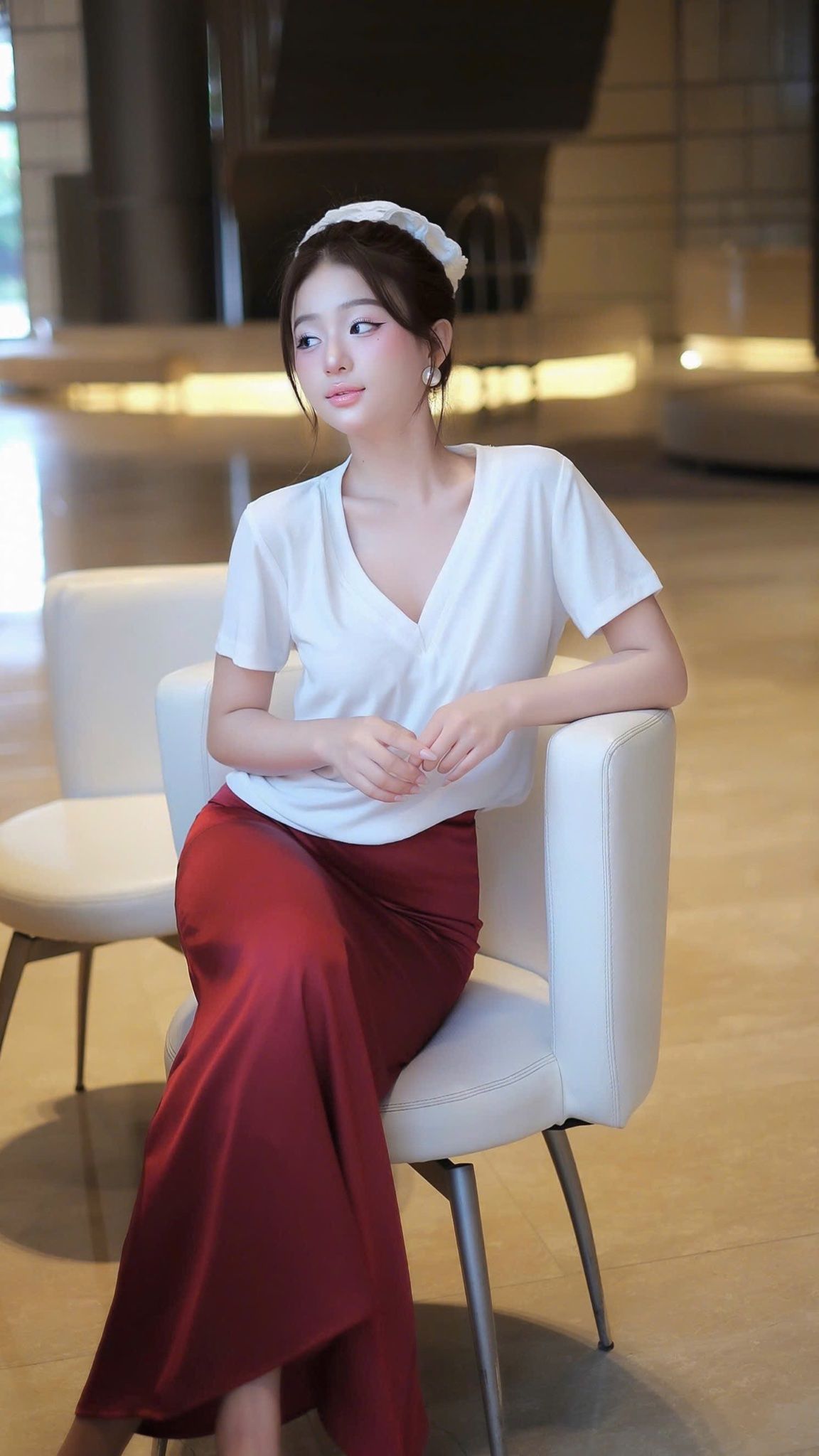 Áo Thun Tay Cộc Cổ V