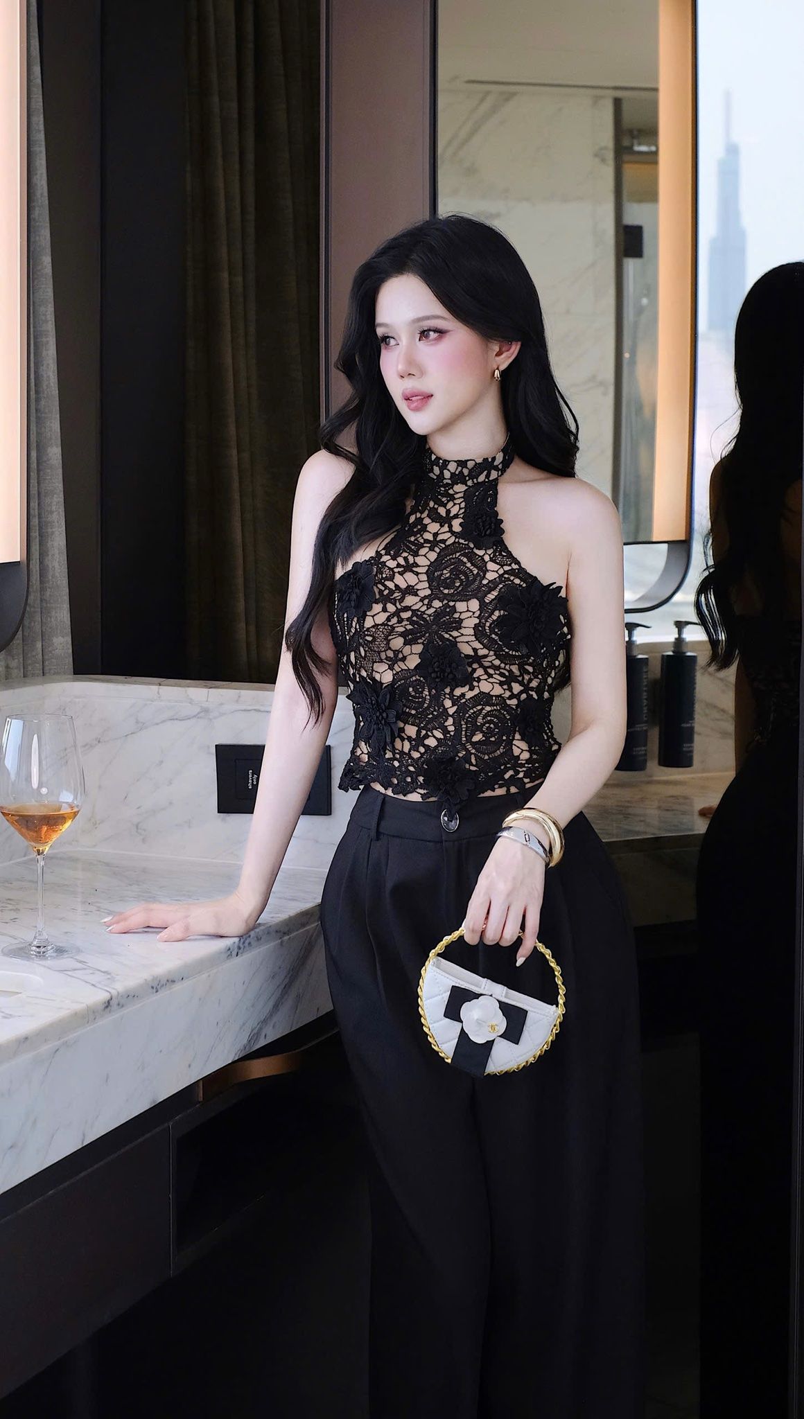 Áo Yếm Ren Kết Hoa