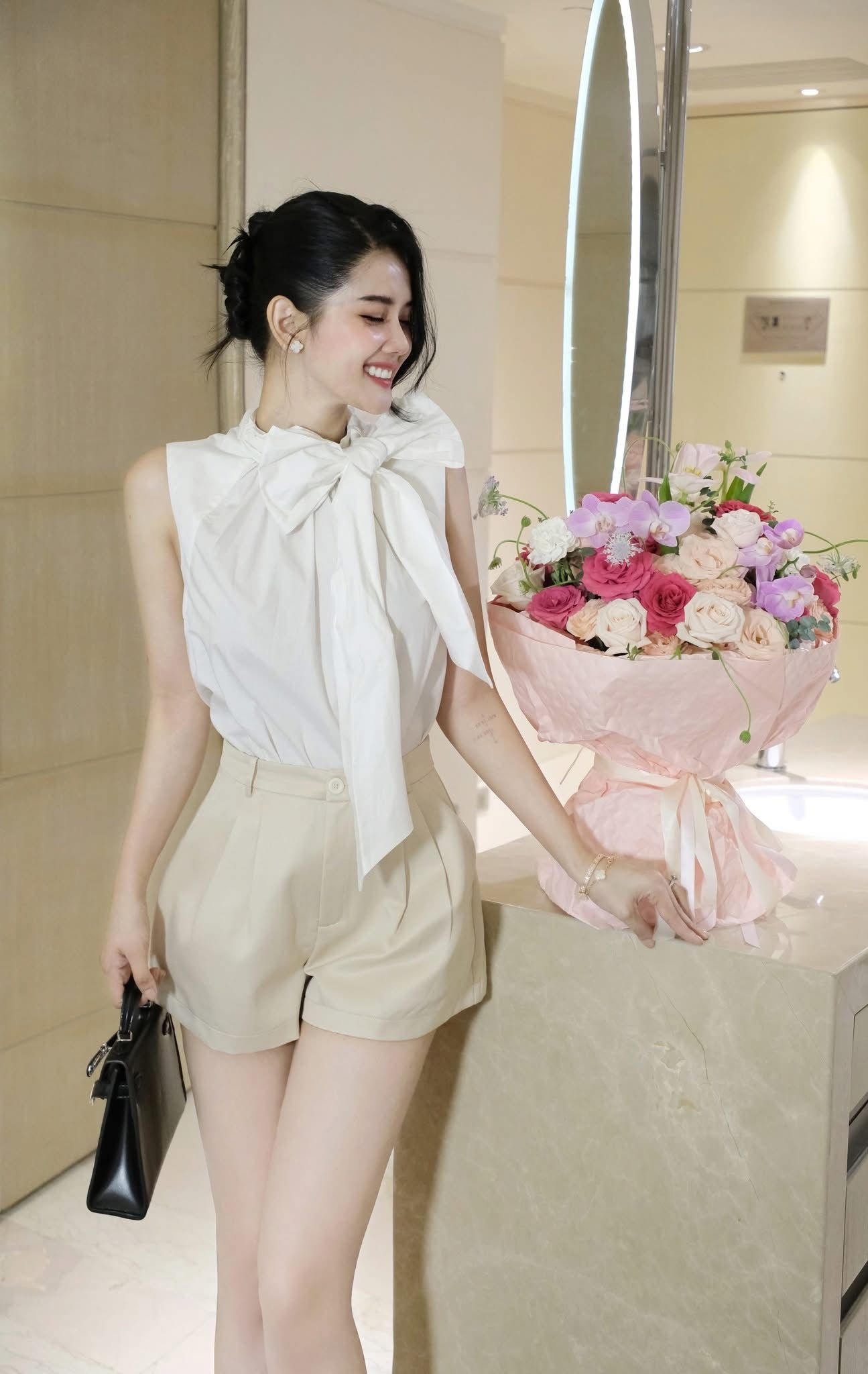 Áo Babydoll Cột Nơ Sau SN