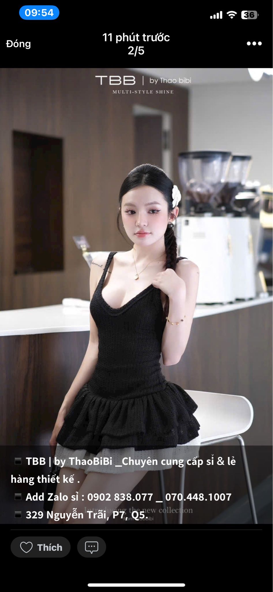 Đầm Thun Len Tầng