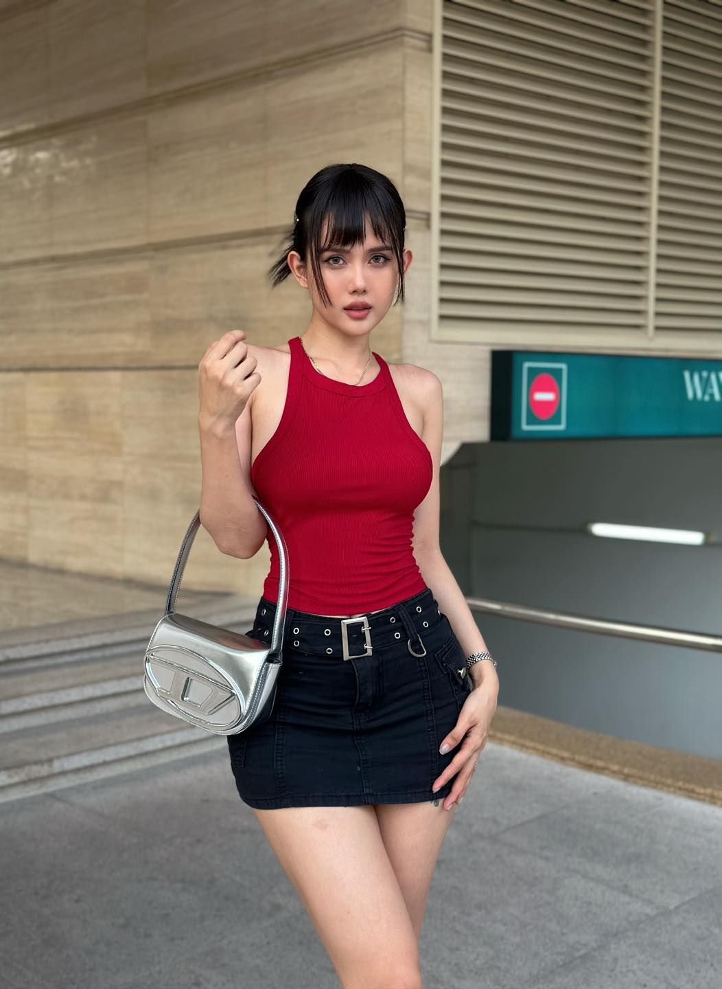 Chân Váy Bò Kèm Nịt