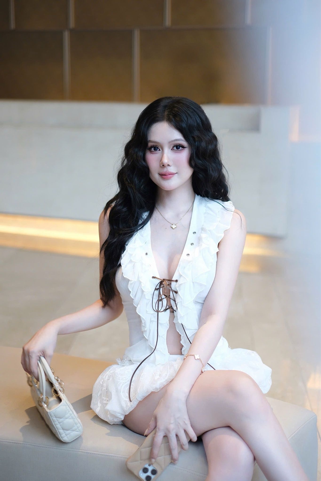 Áo Lưới Bèo Đan Dây