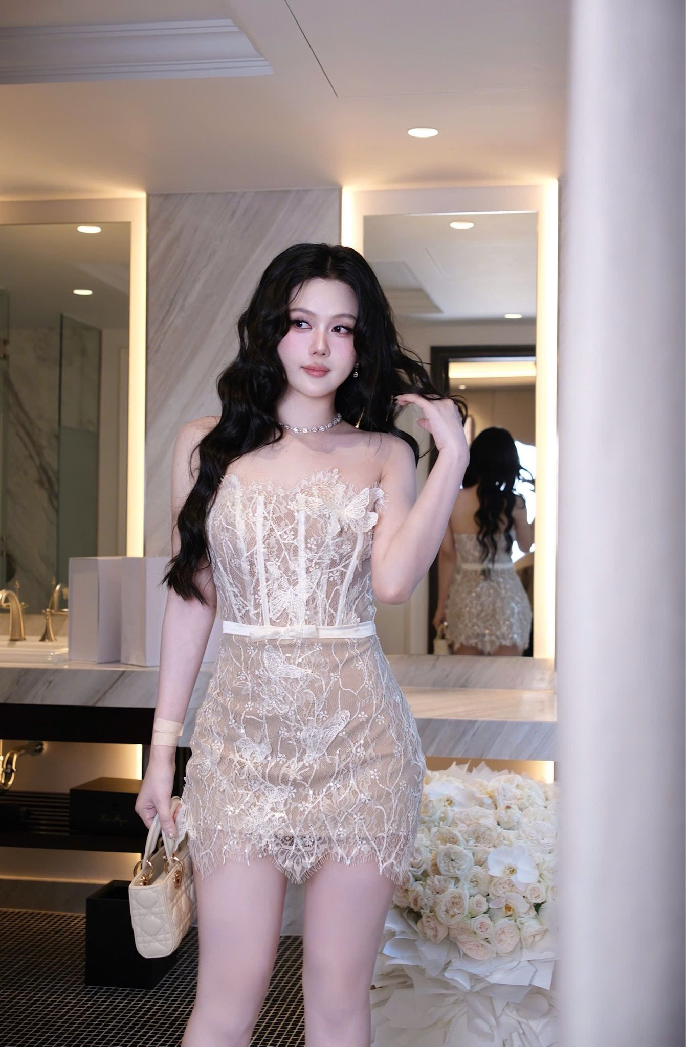 Đầm Cup Kết Bướm Đính Nơ
