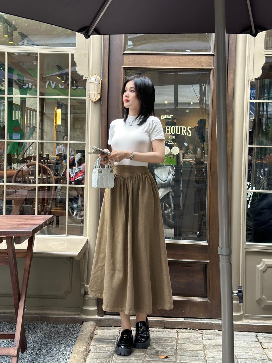 Chân Váy Kaki Bảng V