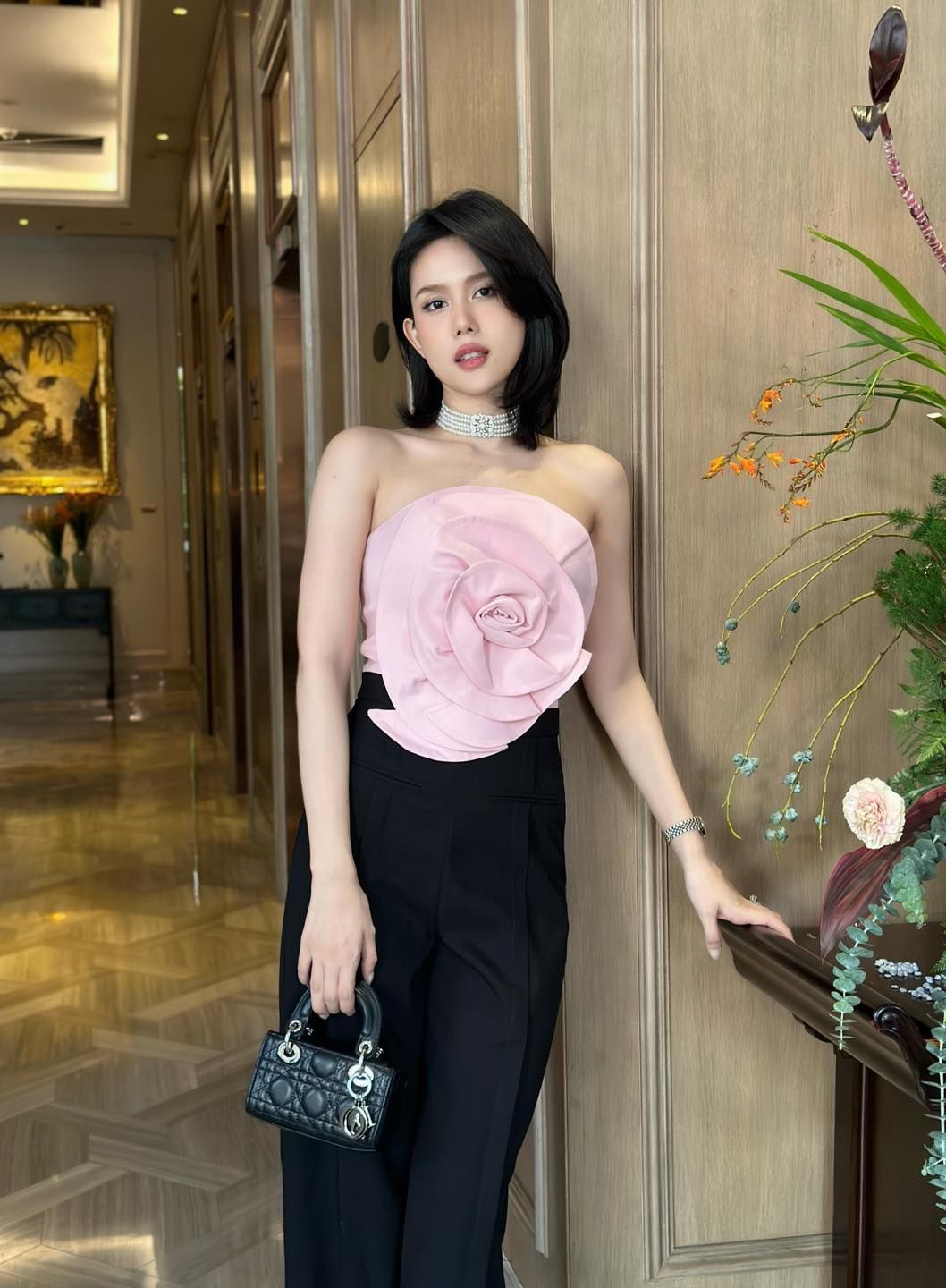 Jum Cup Dài Hoa Hồng