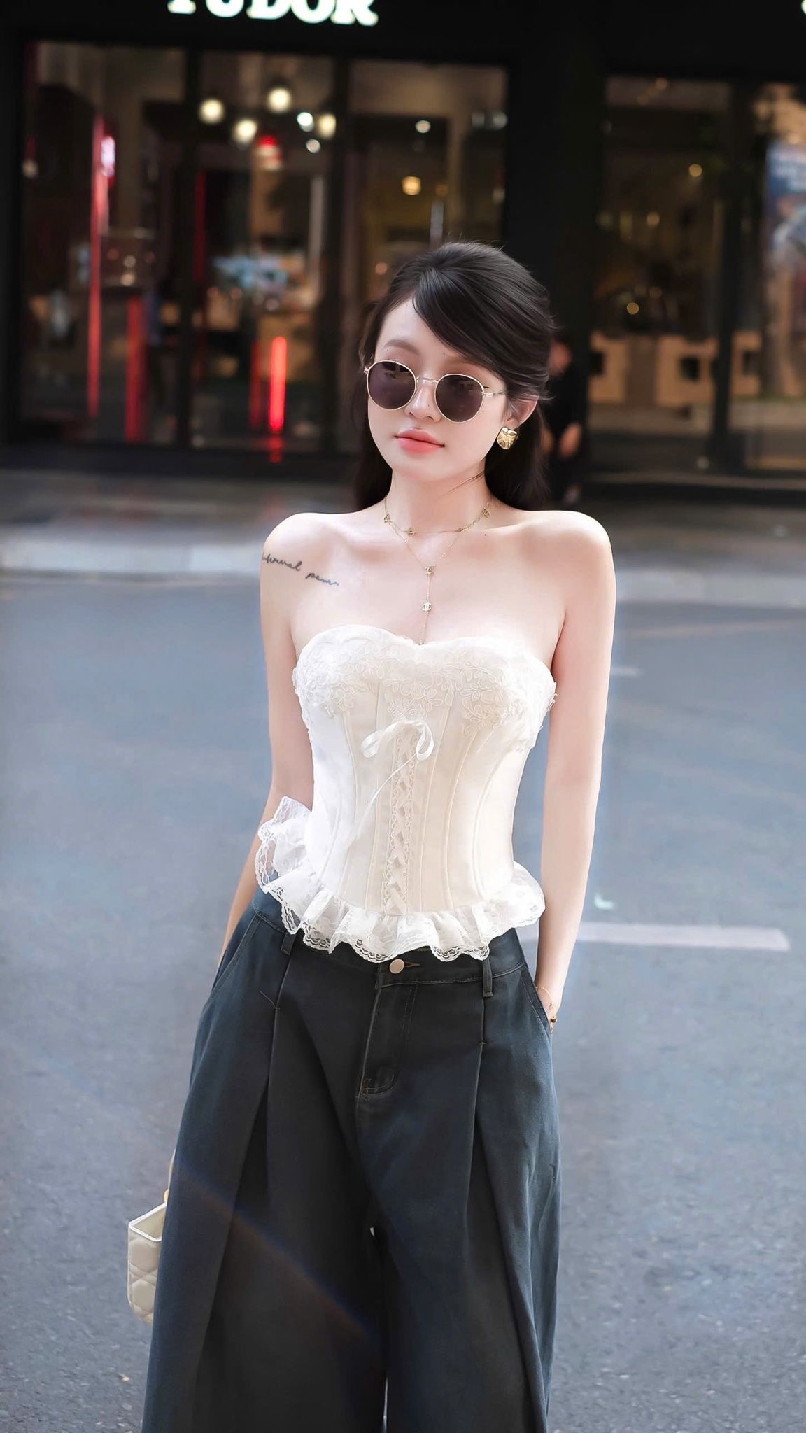 Quần Jean From Rộng Lưng Cao