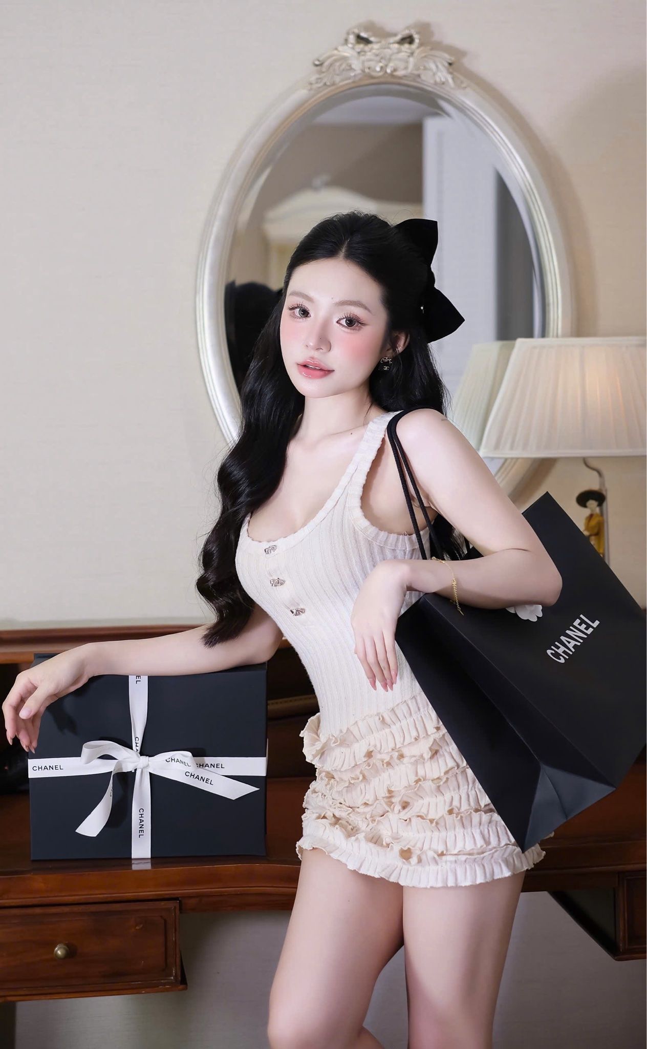 Đầm Thun Tầng Bèo