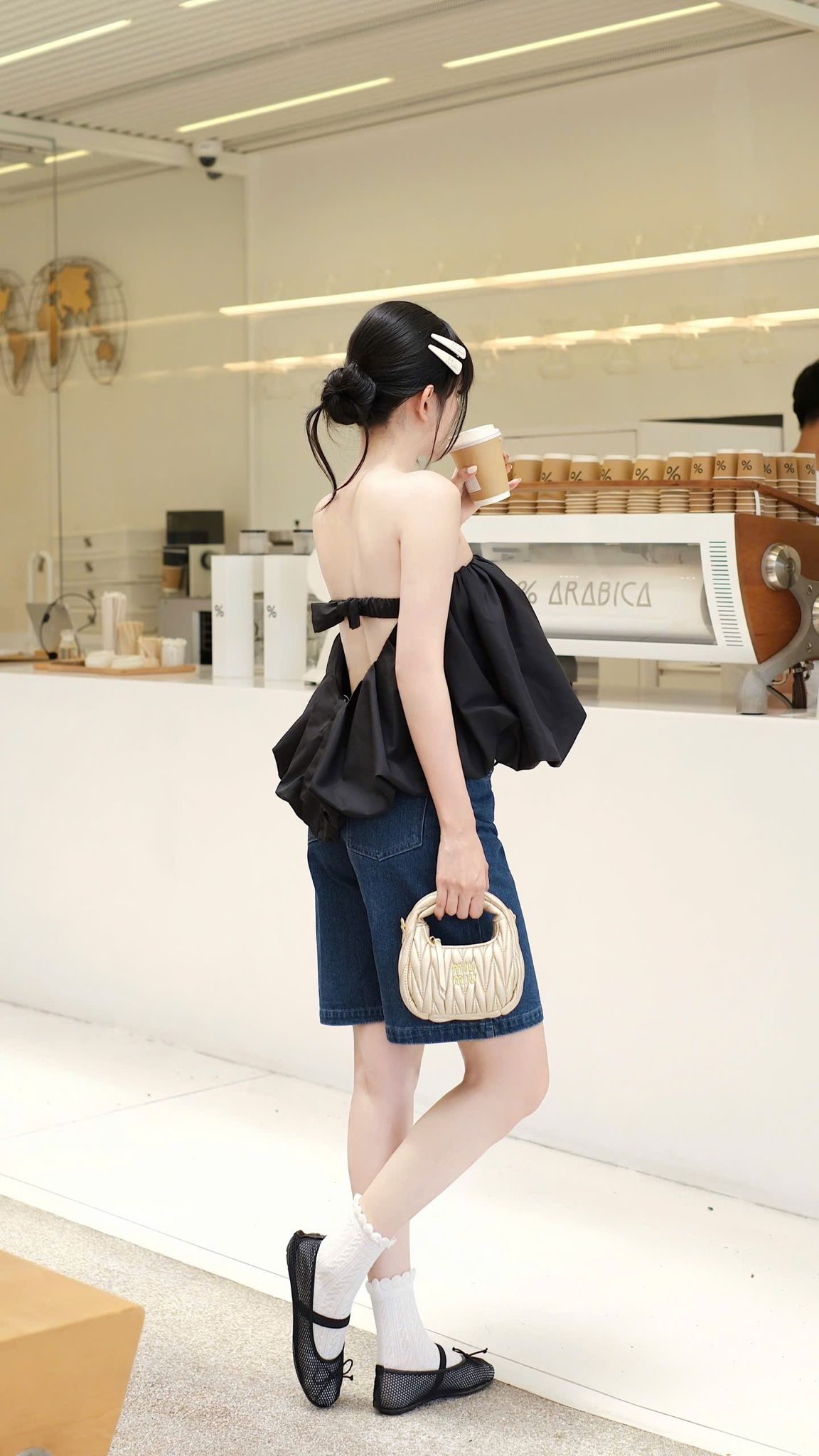Áo Ống Hở Lưng Đính Nơ Sau