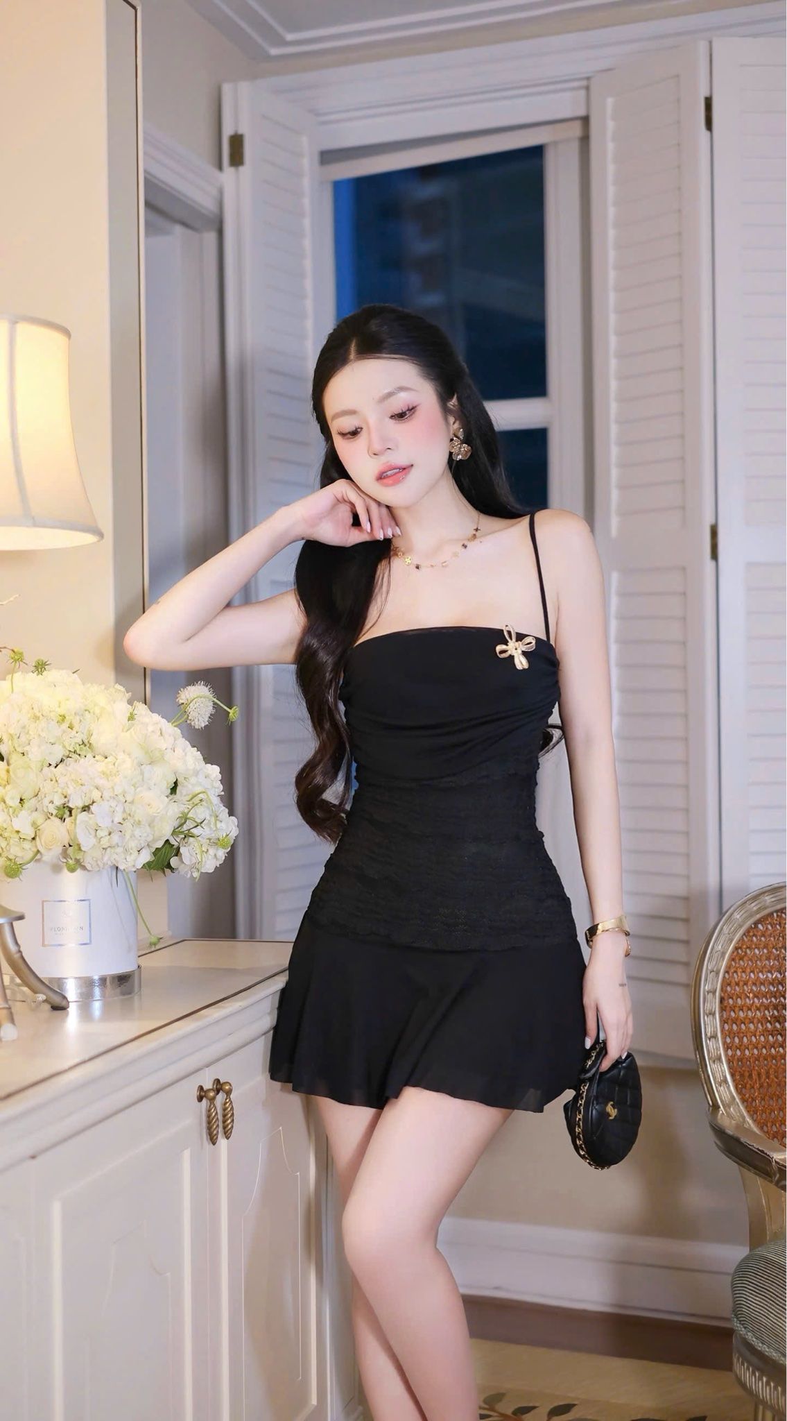 Đầm Lưới 2S Kèm Charm
