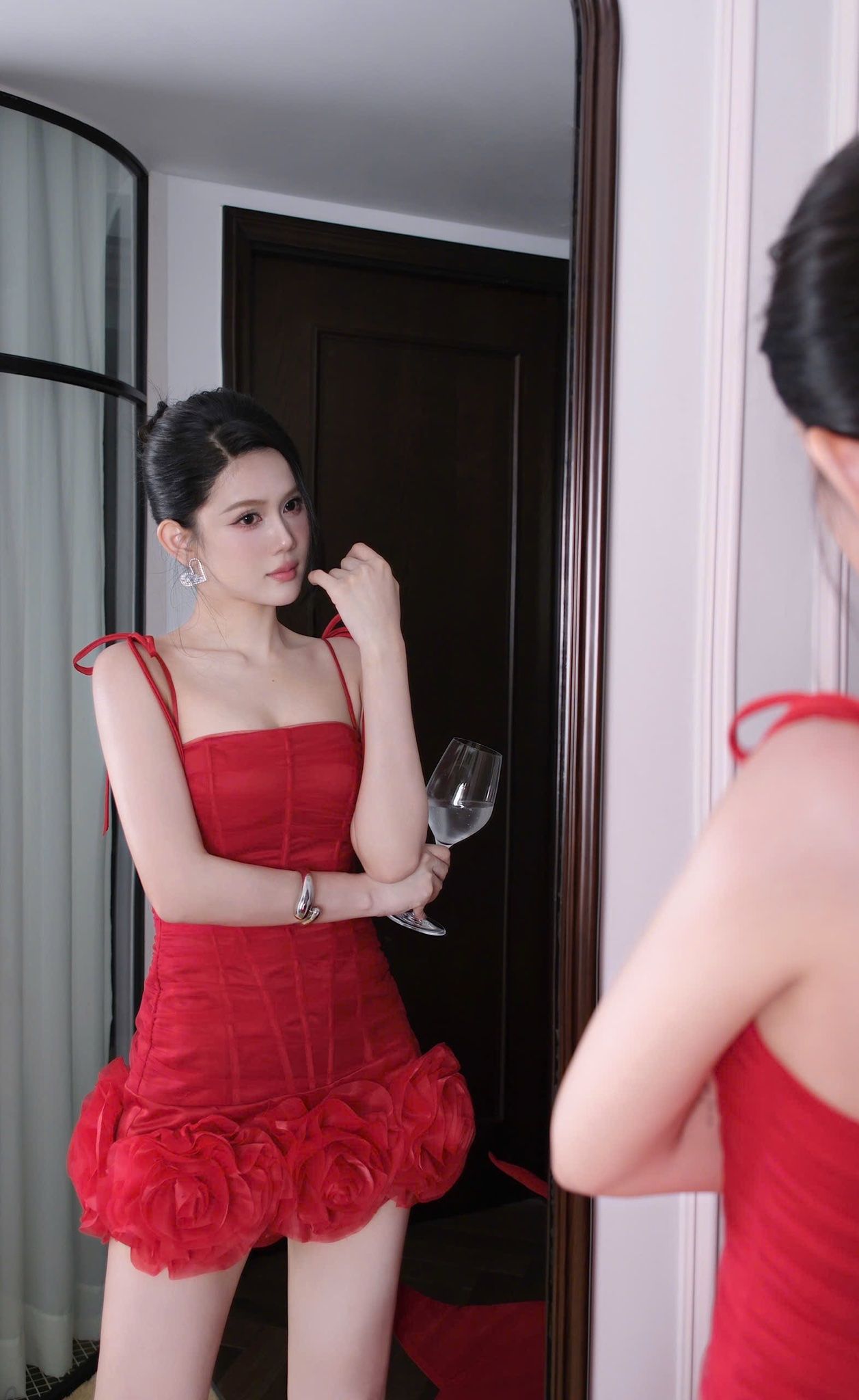 Đầm 2S Lưới Kết Hoa