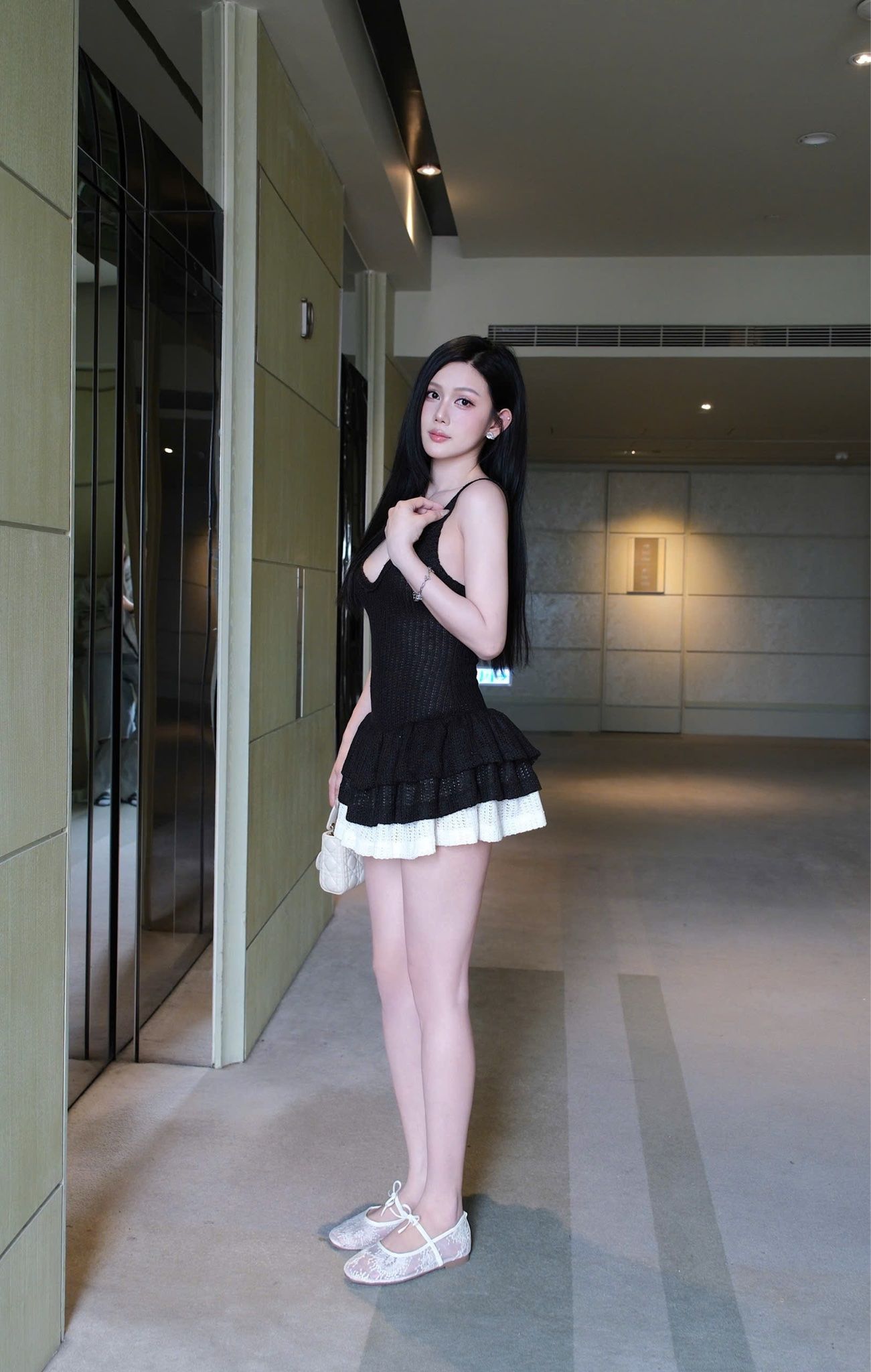 Đầm Thun Len Tầng