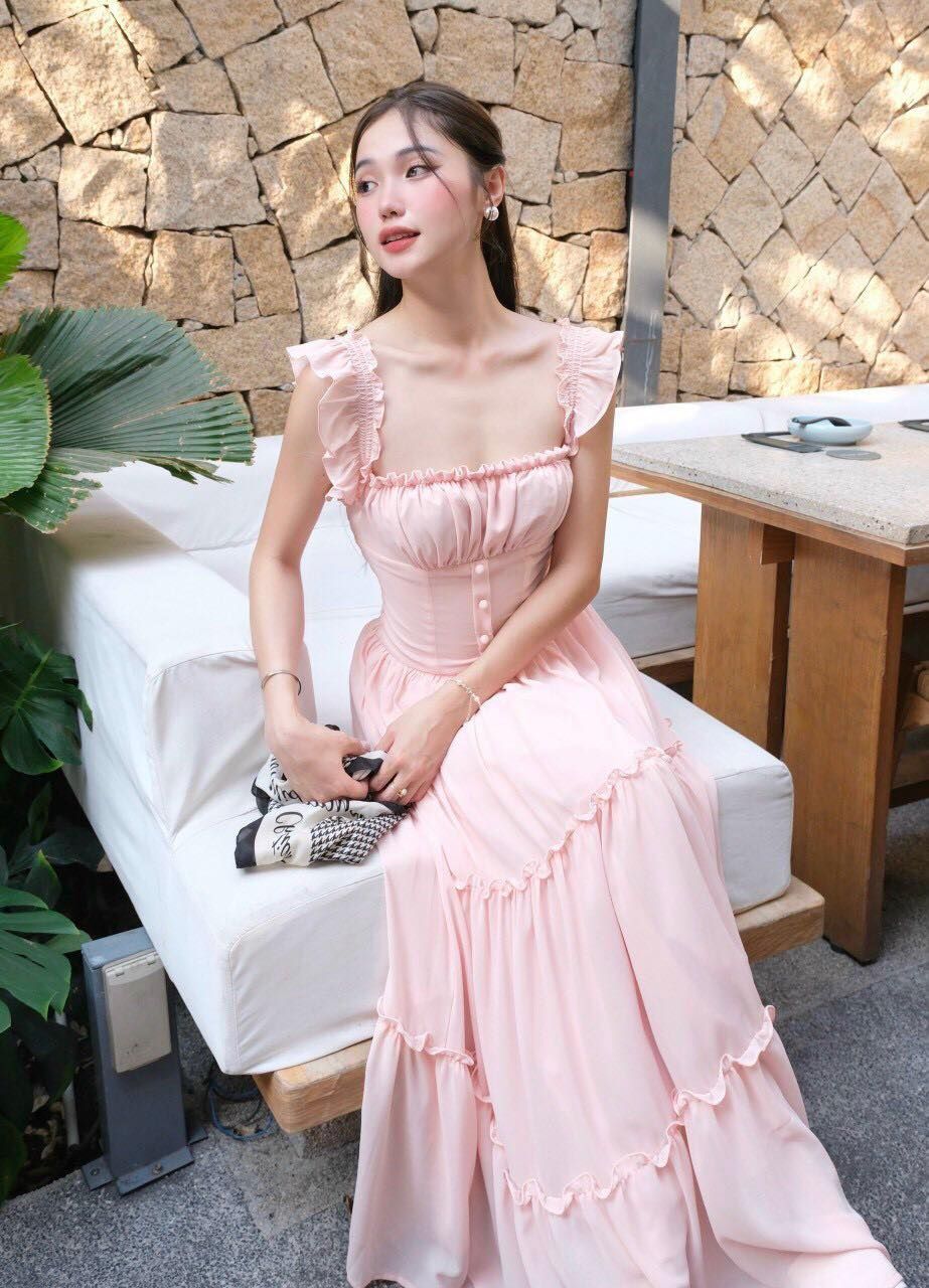 Maxi Voan Tầng Nút Bọc