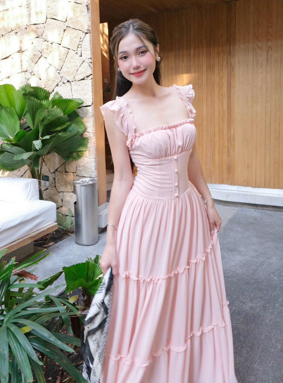 Maxi Voan Tầng Nút Bọc