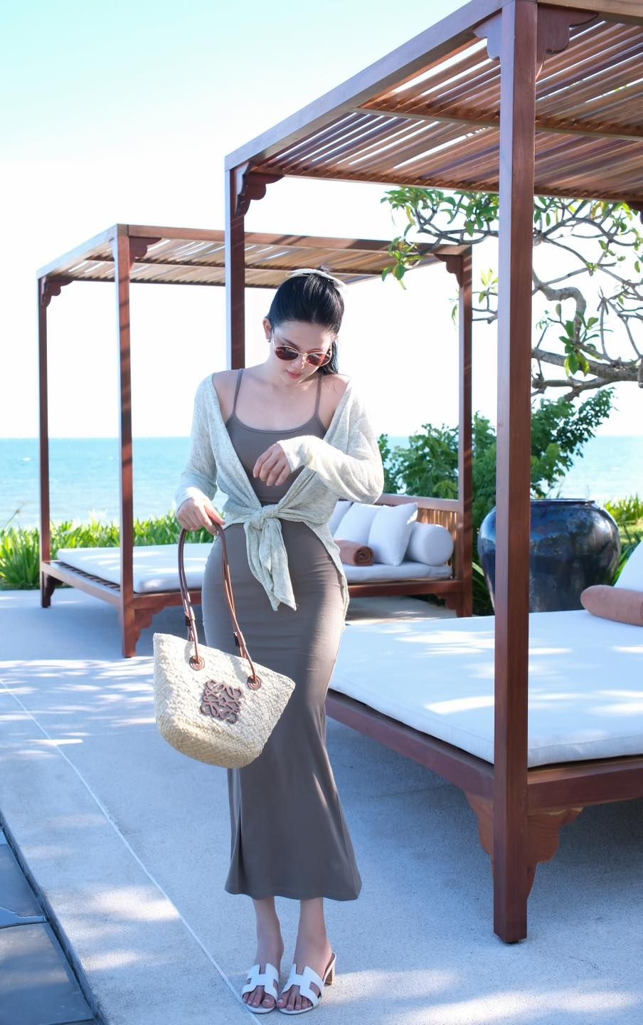Body Thun Dài Kèm Khoác