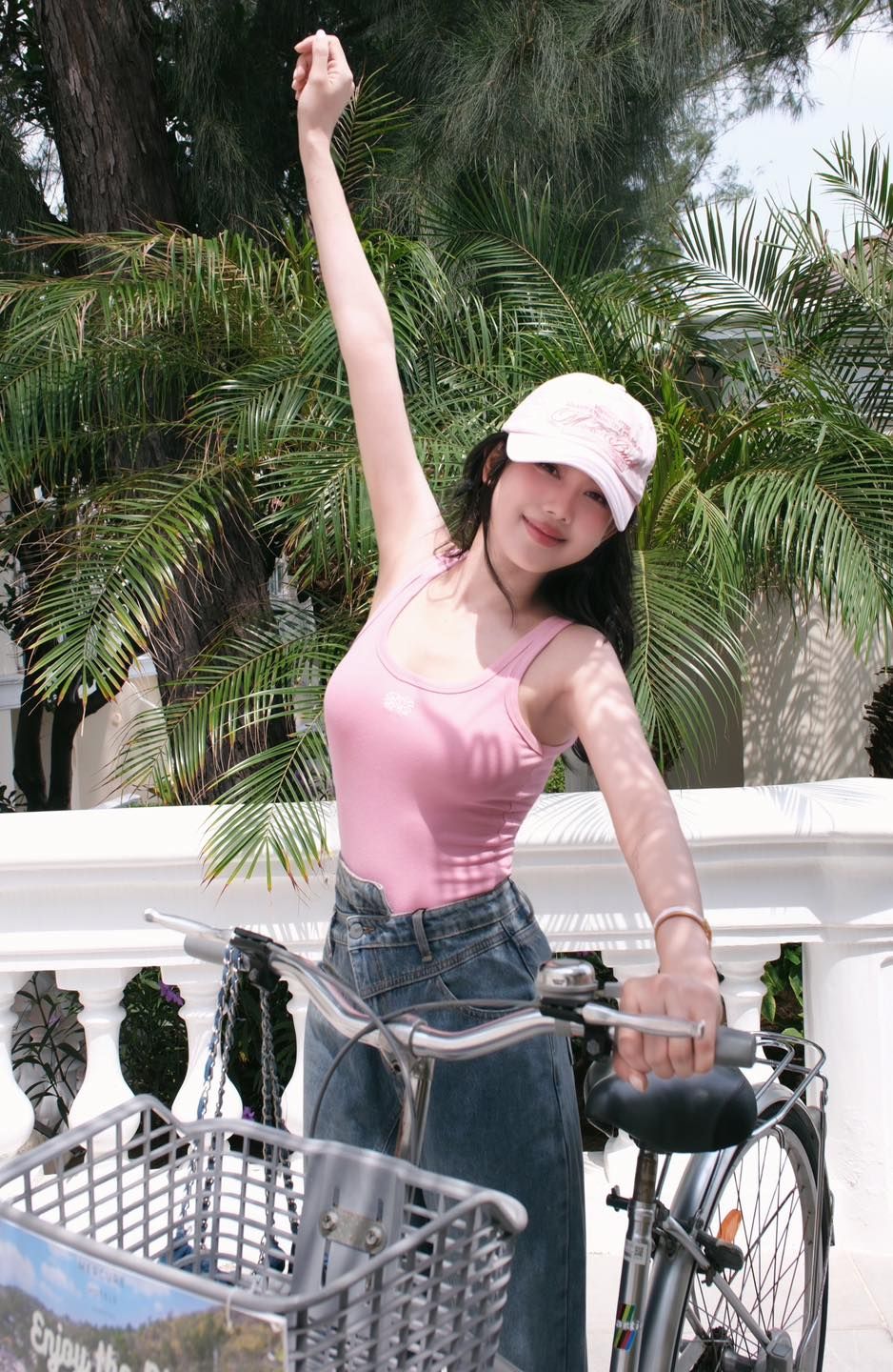 Quần Jean Bias Wide Legs