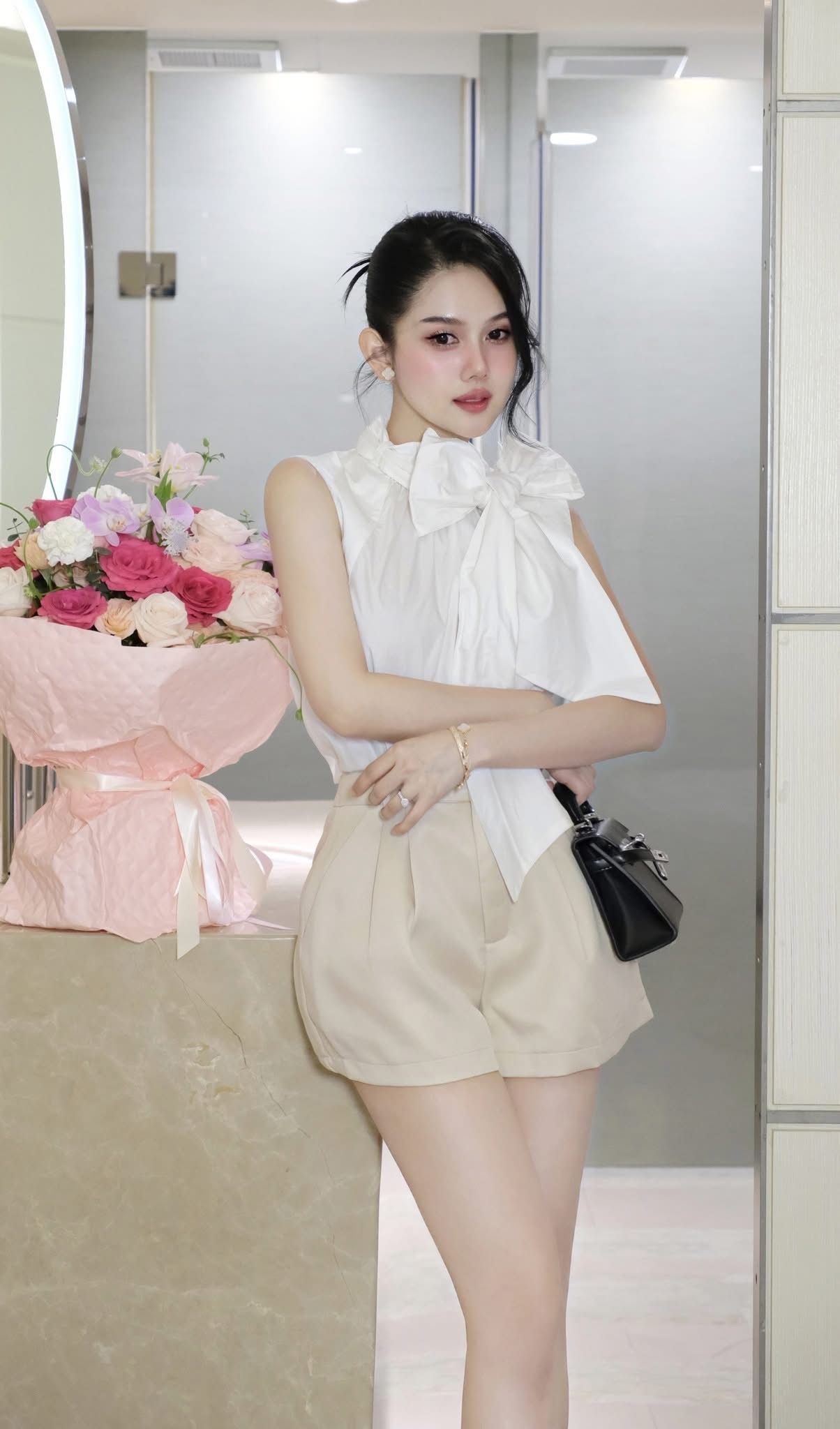 Áo Babydoll Cột Nơ Sau SN