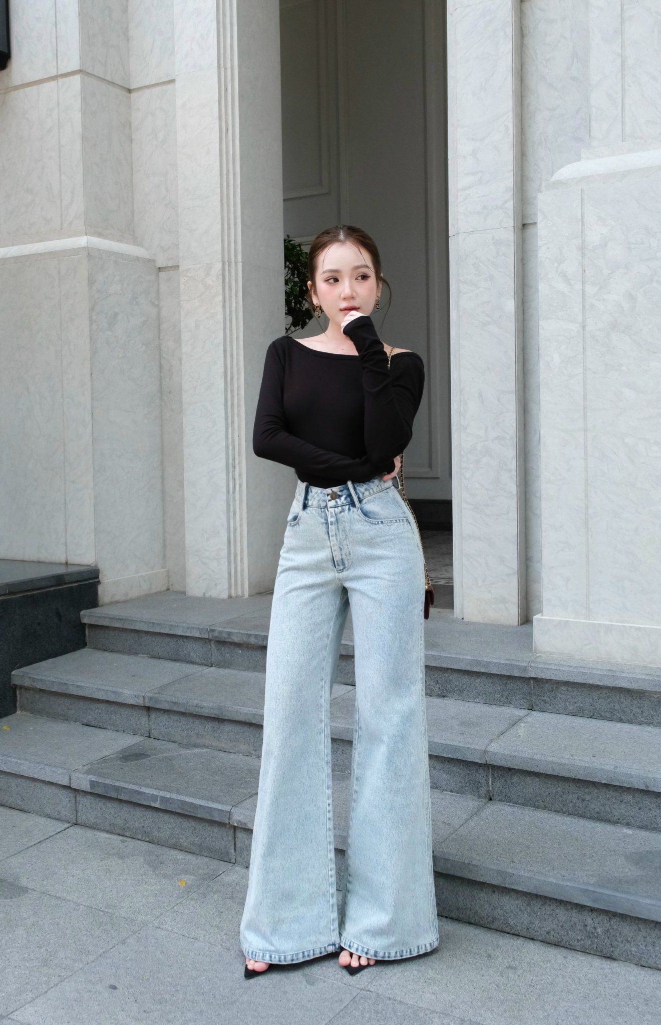Bodysuit Thun Trơn TD Hở Lưng
