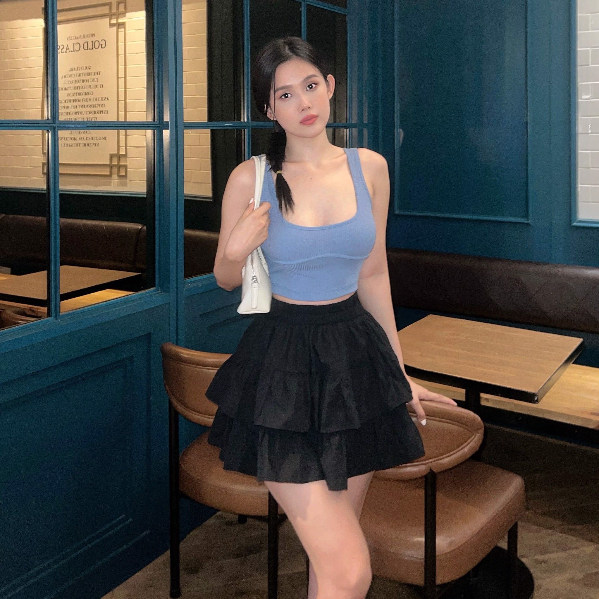 Áo 2 Dây Bảng Viền
