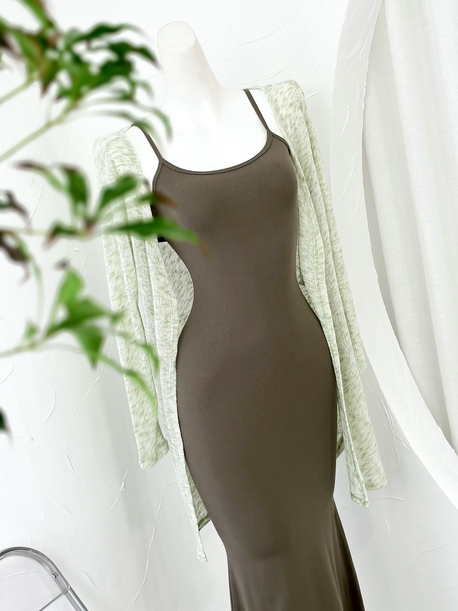Body Thun Dài Kèm Khoác