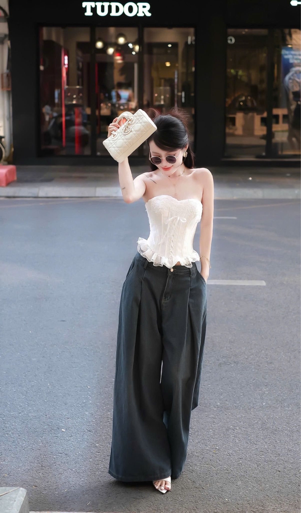 Quần Jean From Rộng Lưng Cao