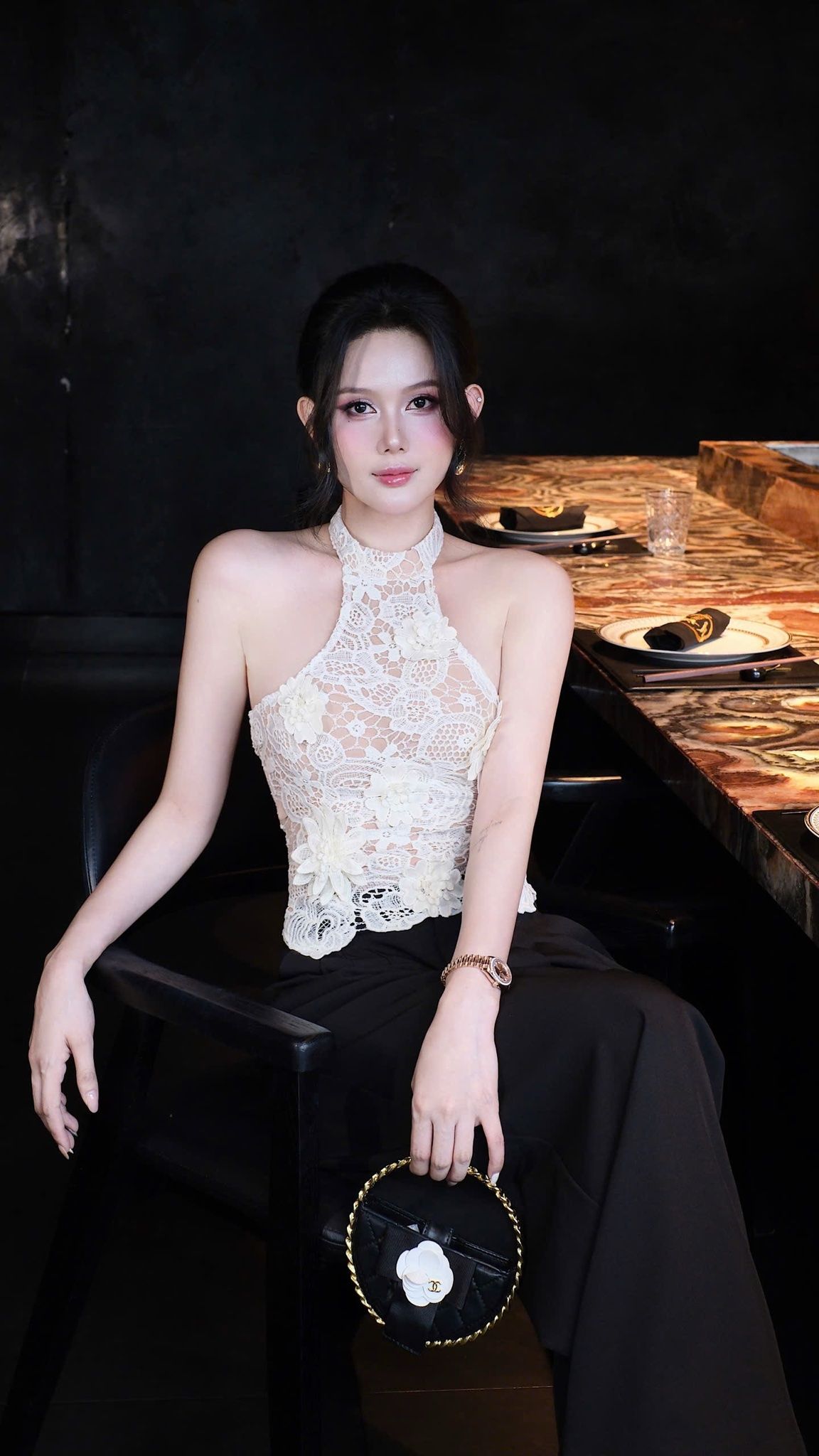 Áo Yếm Ren Kết Hoa