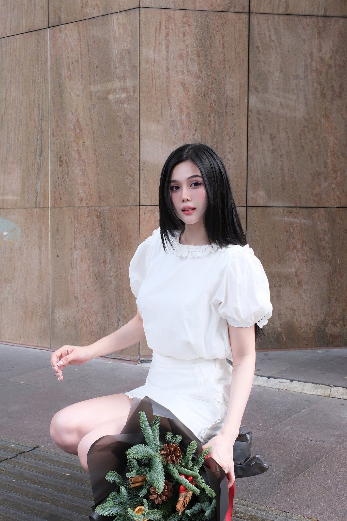 Set Xô Áo Tay Phồng + CV Viền Ren