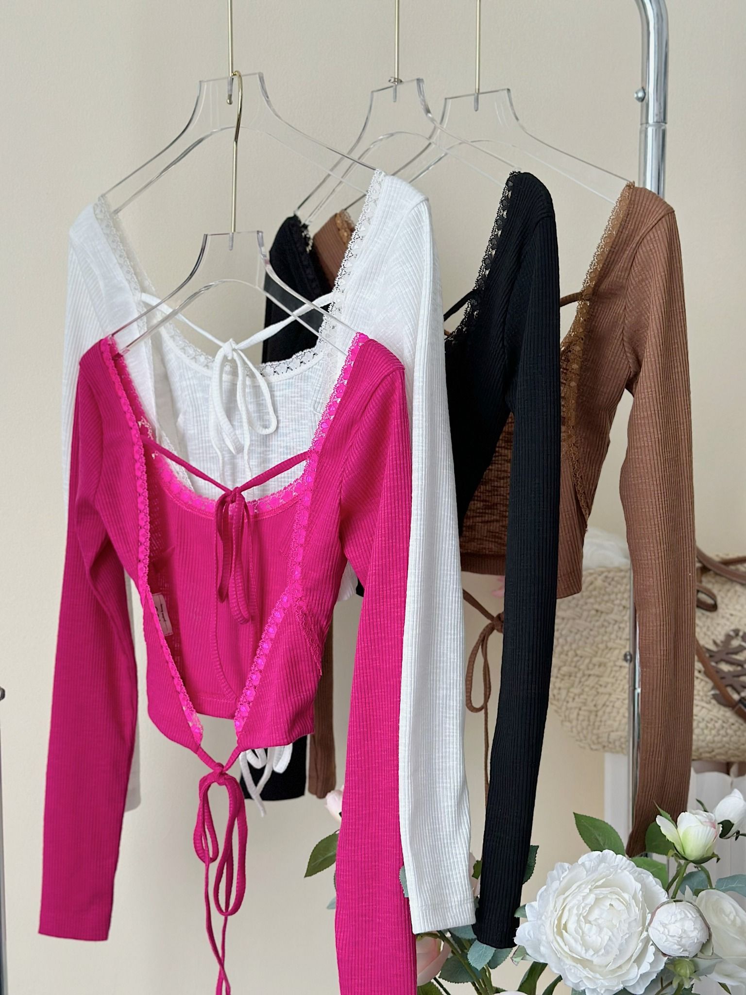 Áo Phối Ren TD Dây Cột