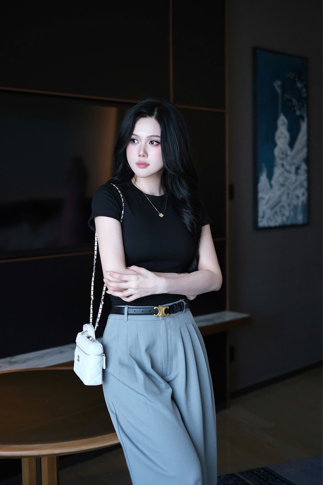 Áo Thun Trơn Cổ Tròn