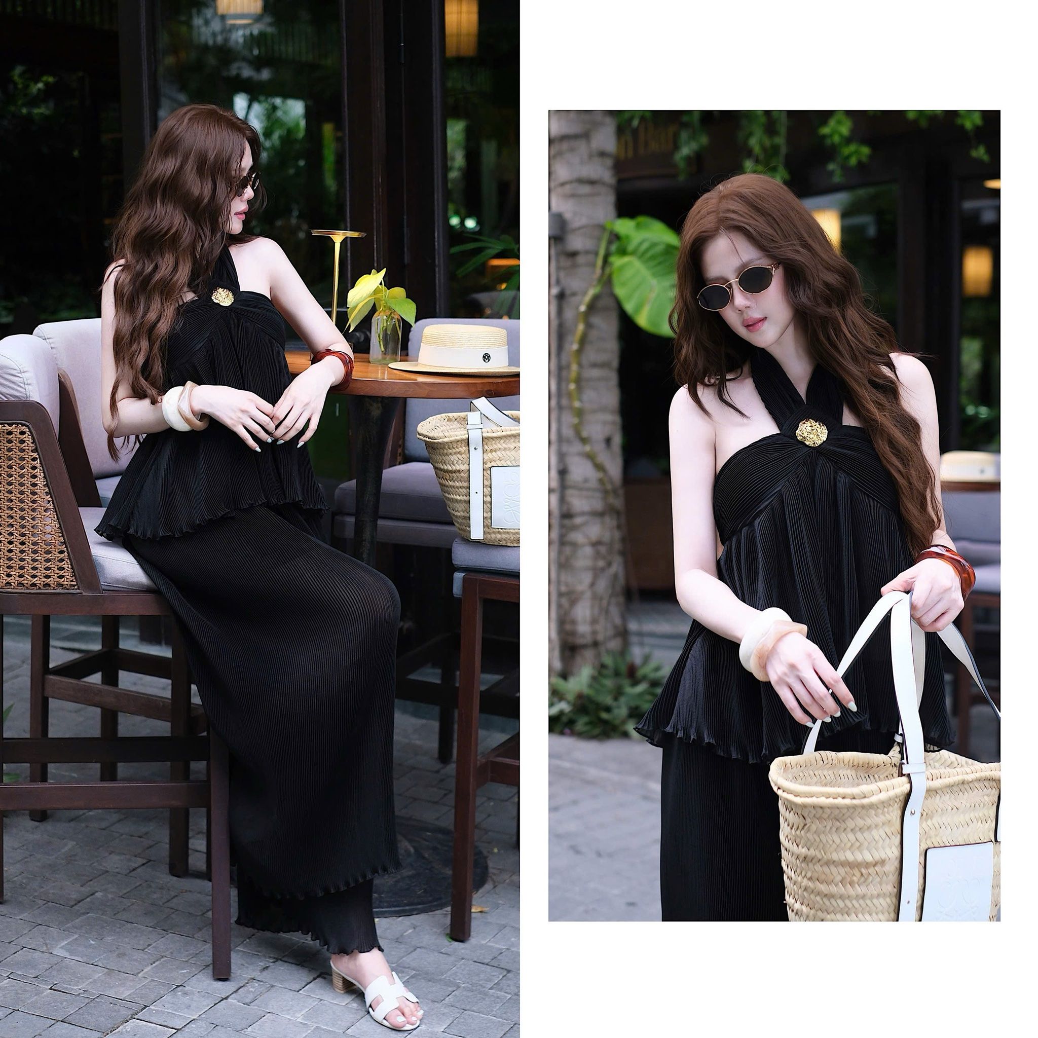 Set Yếm Dập Li Kèm Charm